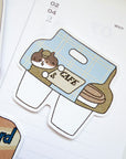 Kuboandlucy Stationery Co x Idiot Sandwich | Coffee to Go Vinyl Sticker