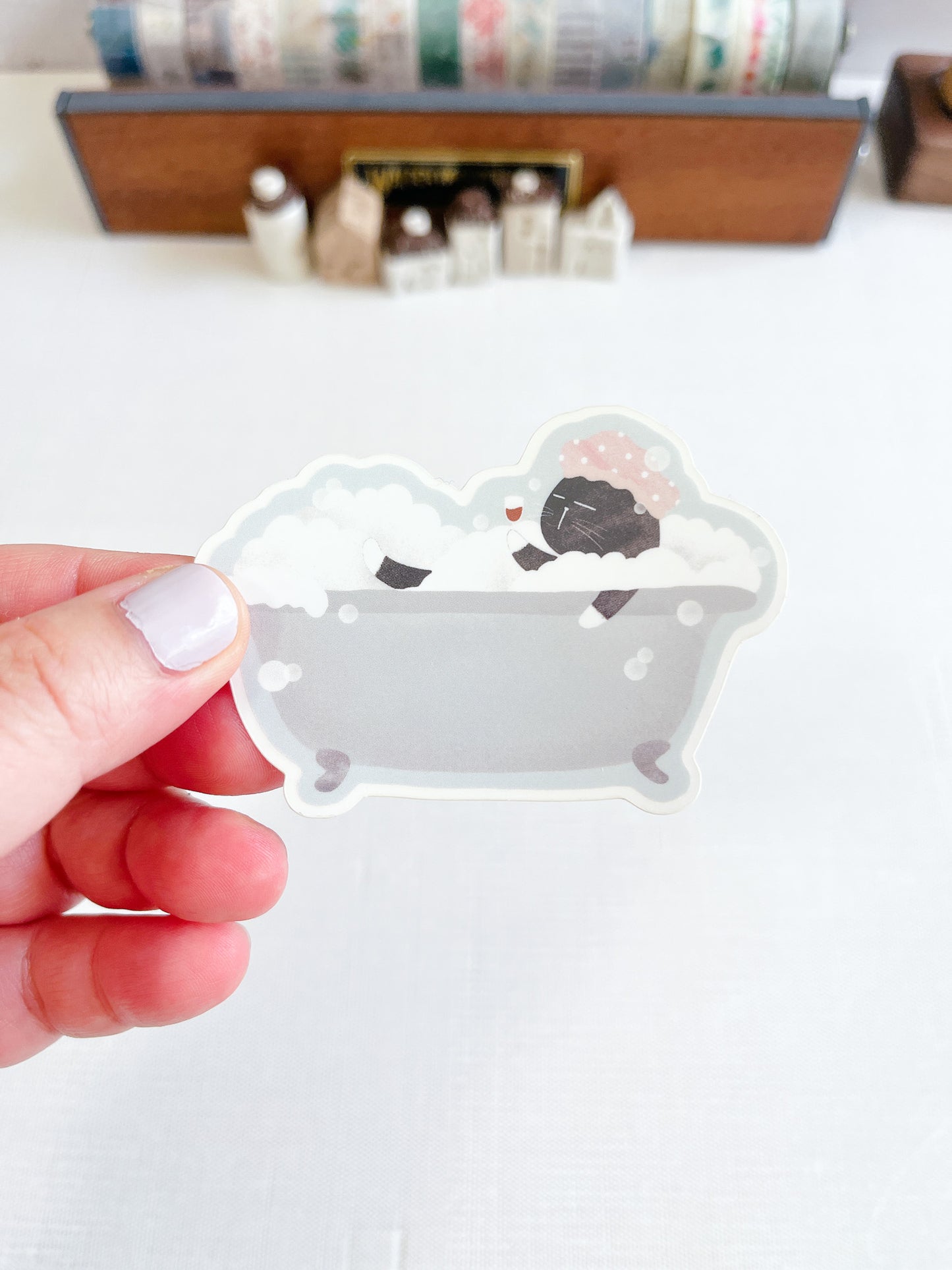 Moonariesillo | Bathtub Sticker Die Cut