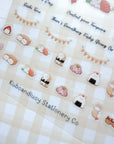 Kuboandlucy Stationery Co | Sushi Cat Clear Sticker Sheet