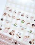 Kuboandlucy Stationery Co | Churro Dog Clear Sticker Sheet