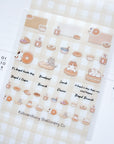 Kuboandlucy Stationery Co | Bagel Cat Clear Sticker Sheet