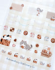 Kuboandlucy Stationery Co | Cookie Cat Clear Sticker Sheet