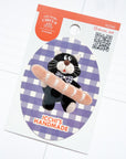 Creator Circus | Black Cat Carrying Bread Vinyl Sticker | CS37398