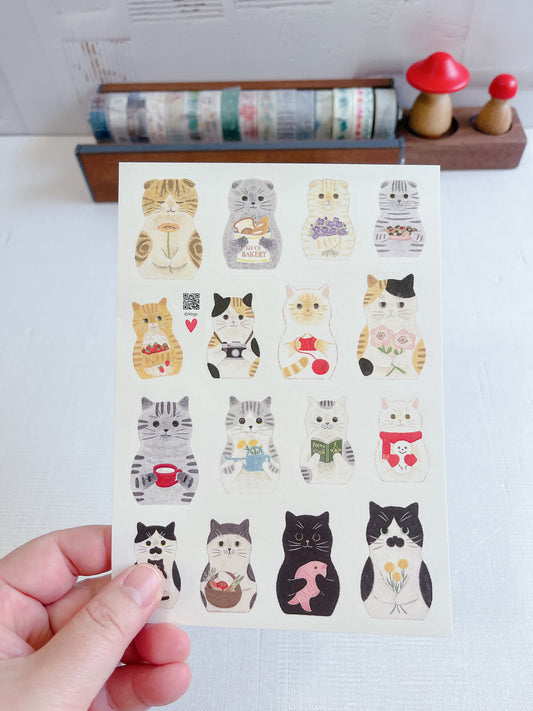 4Legs | Cat Portrait Sticker Sheet