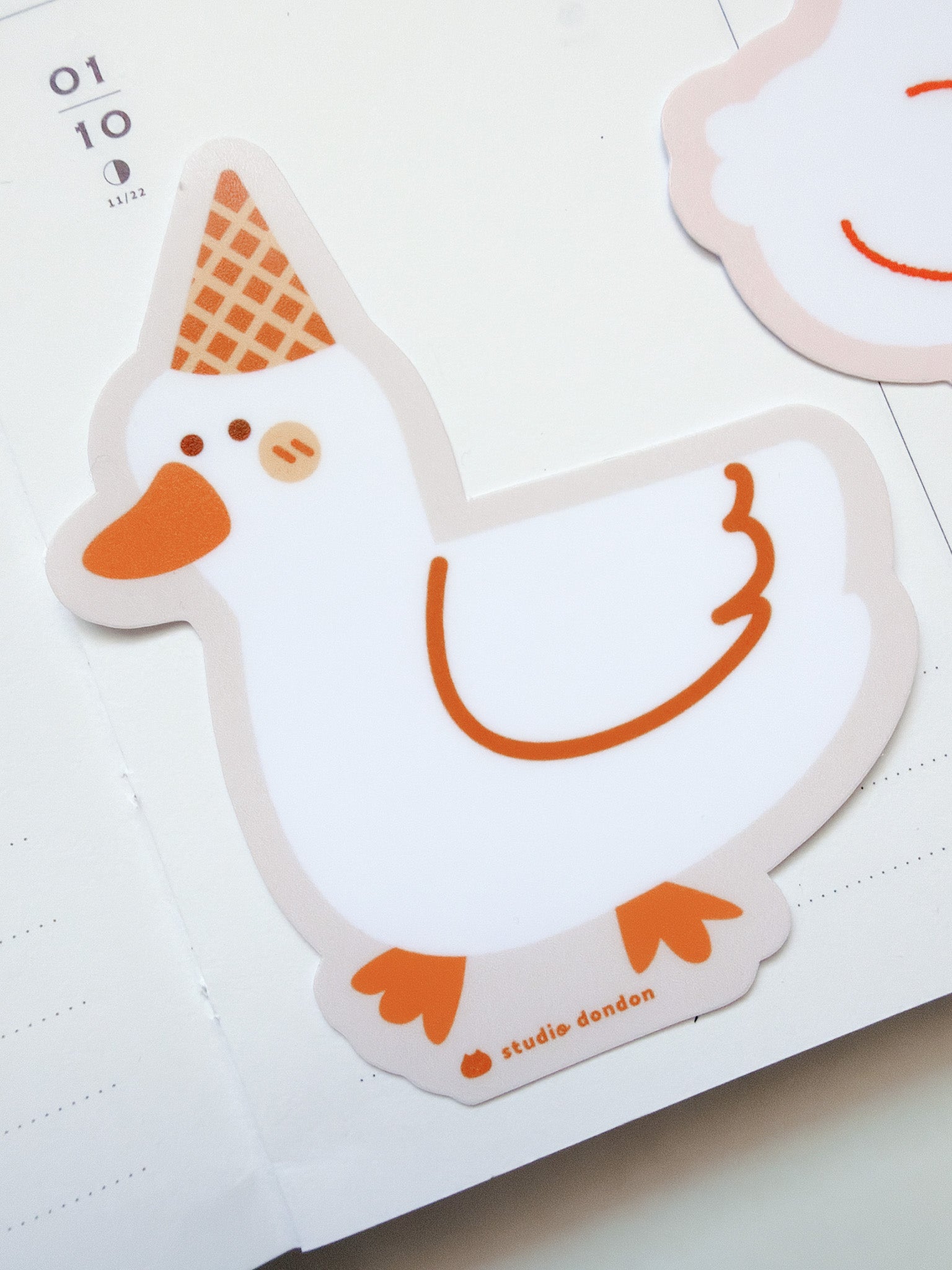 Studio DonDon | Duck Cone Hat Vinyl Sticker – KuboandLucy Stationery Co