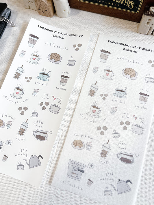 Coffeeholic Sticker Sheet