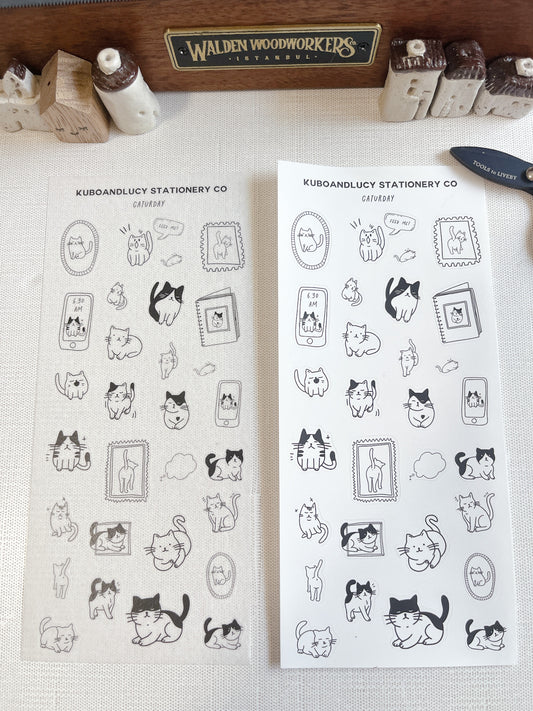 Caturday Sticker Sheet