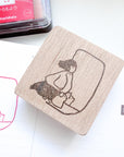 Catdoo Designs | Notebook Entry | Just Breathe & Chill Rubber Stamp