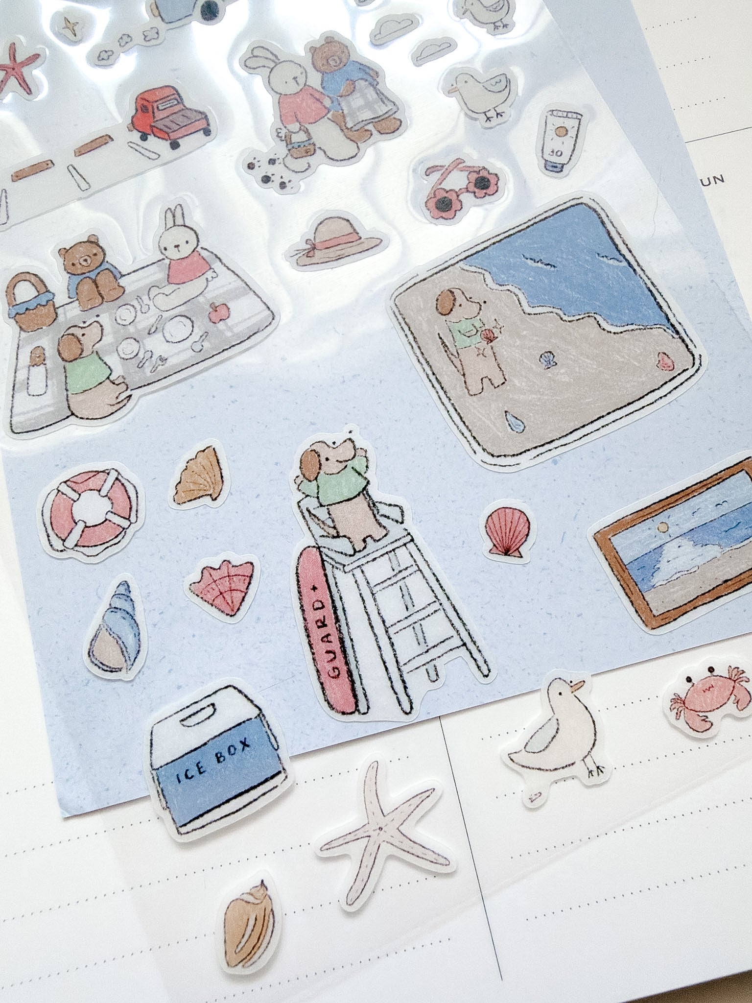 Dana ate Oatmeal | Road Trip to The Beach Sticker Sheet