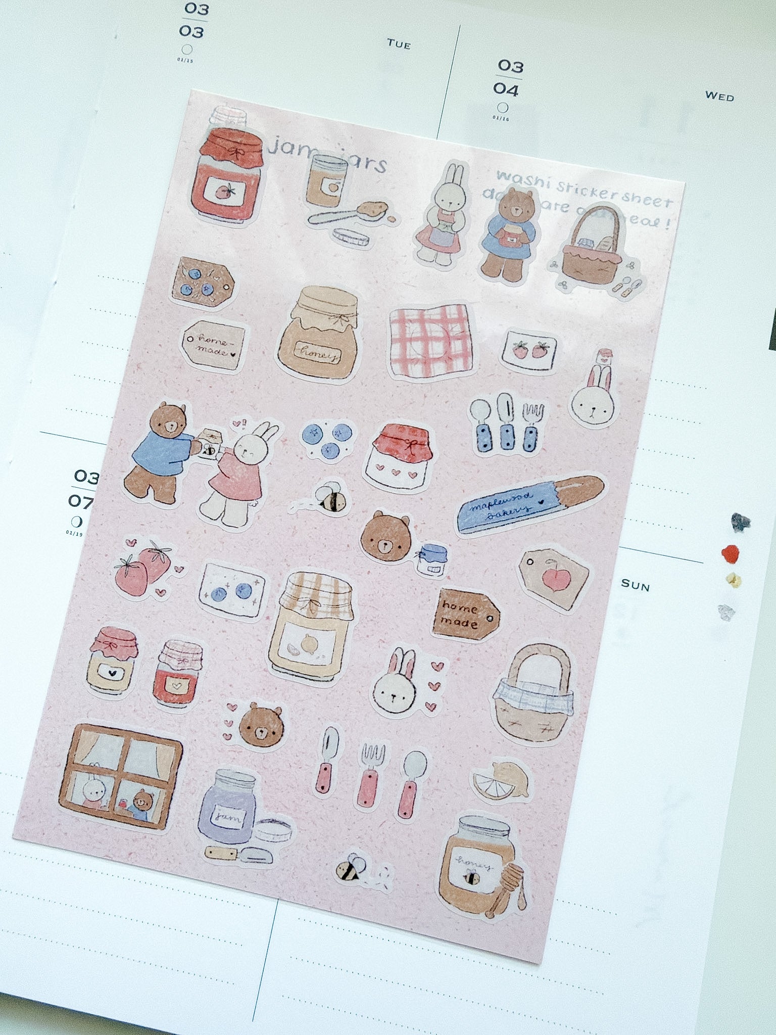 Dana ate Oatmeal | Jam Jar Sticker Sheet