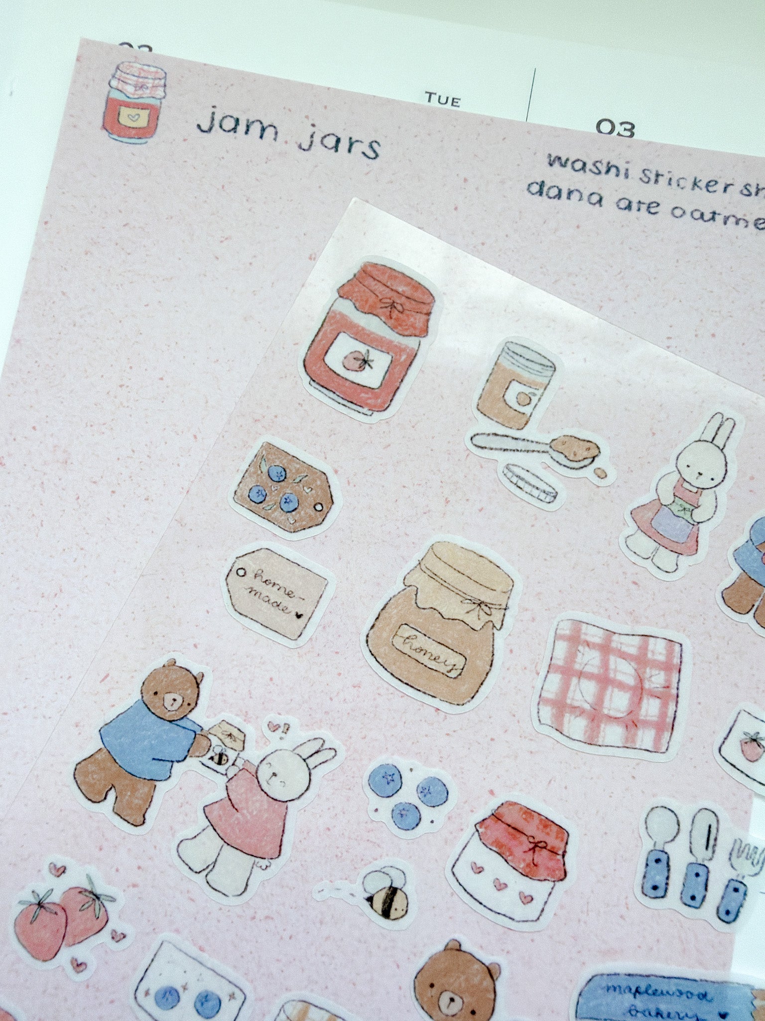 Dana ate Oatmeal | Jam Jar Sticker Sheet
