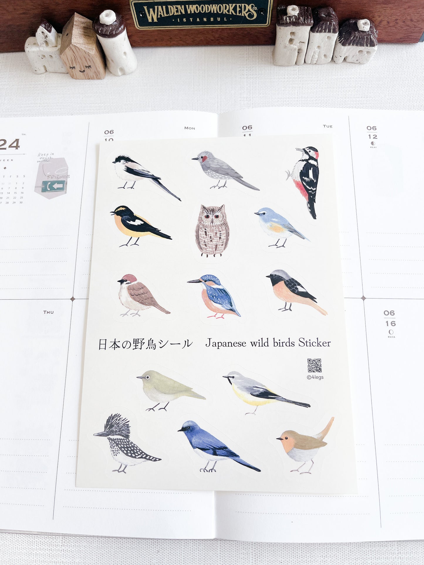 4Legs | Wild Birds of Japan Sticker Sheet