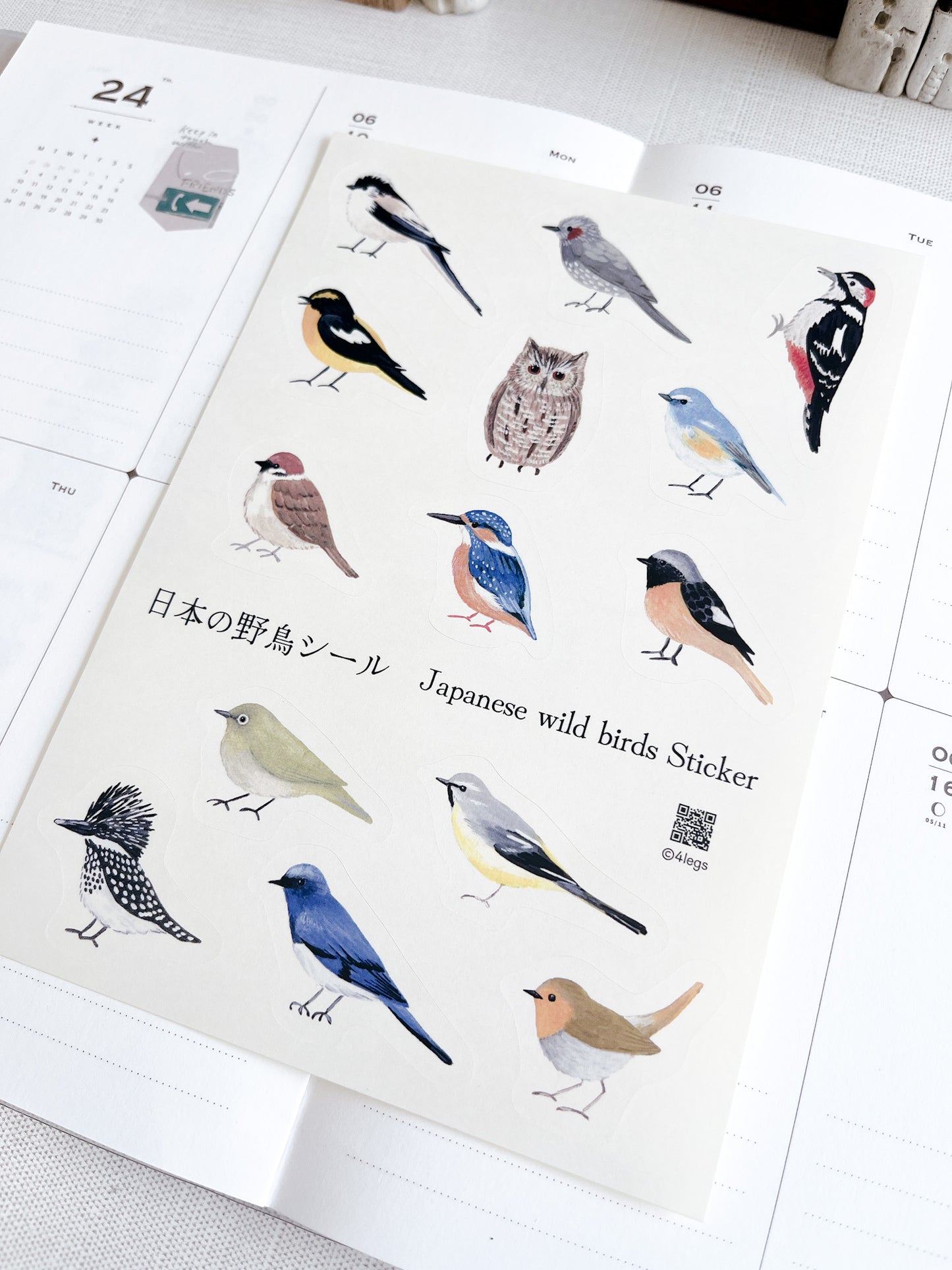 4Legs | Wild Birds of Japan Sticker Sheet