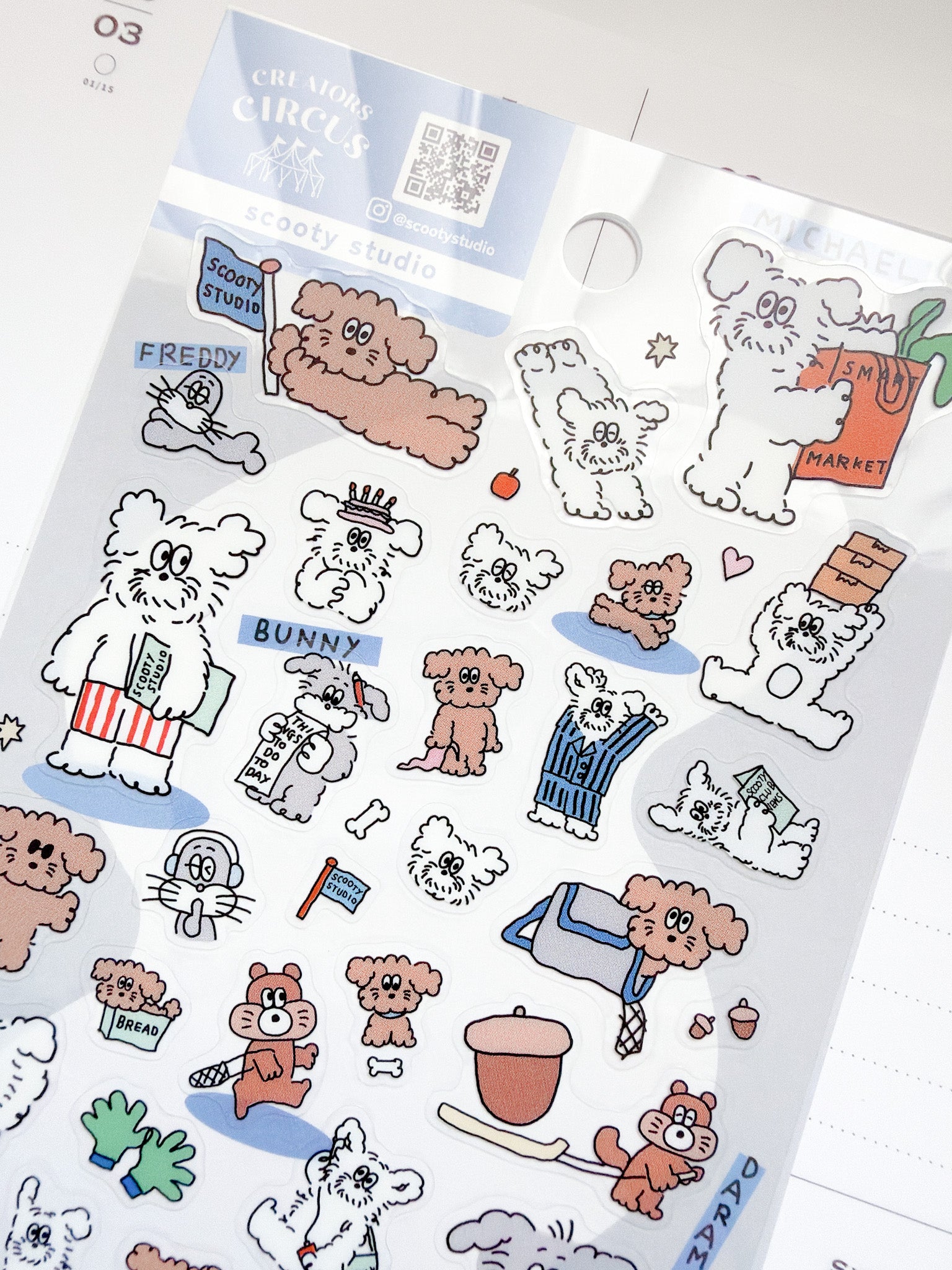 Creator Circus | Scooty Studio Sticker Sheet | CS37347