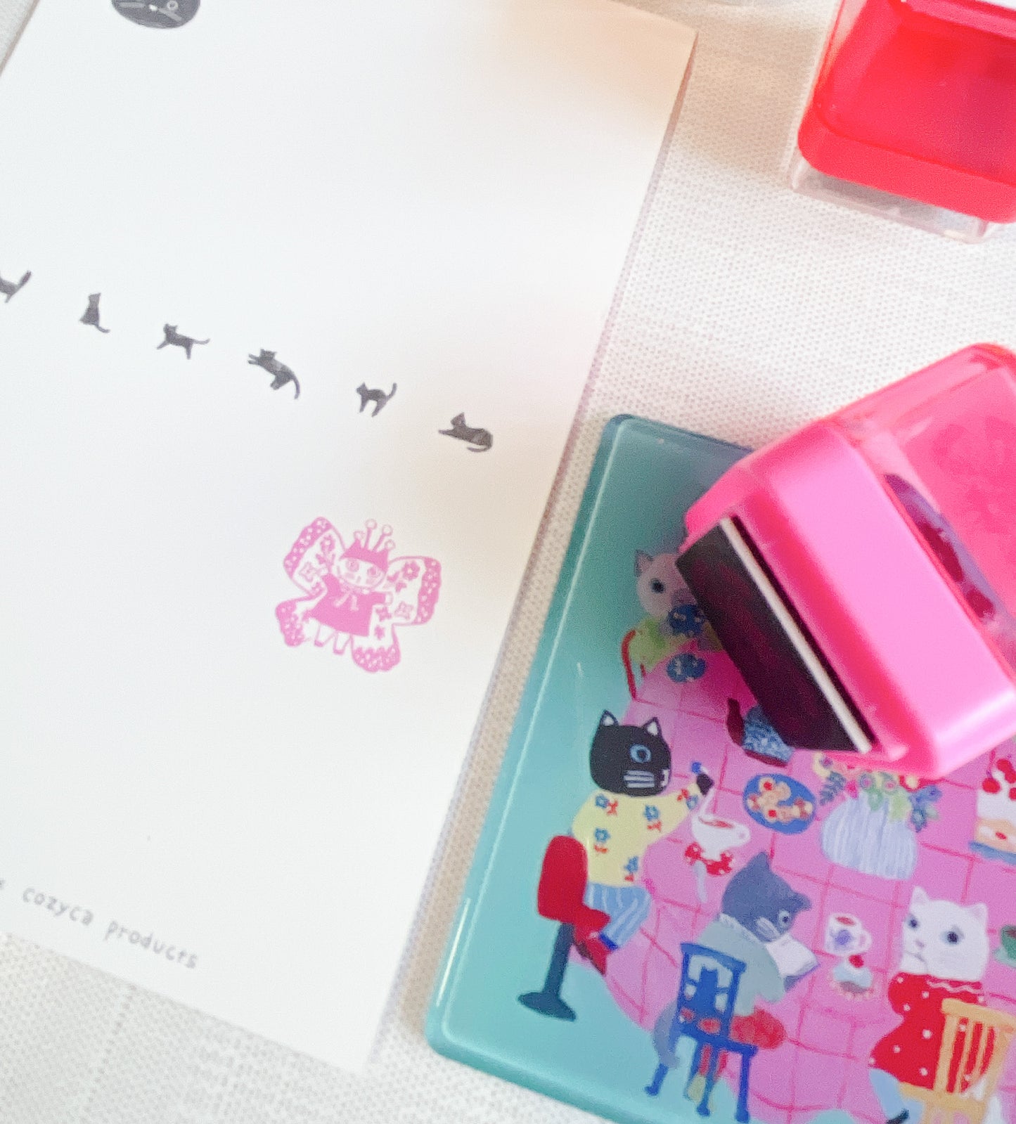 SANBY | Yumi Kitagashi Push Button Self Inking Stamp