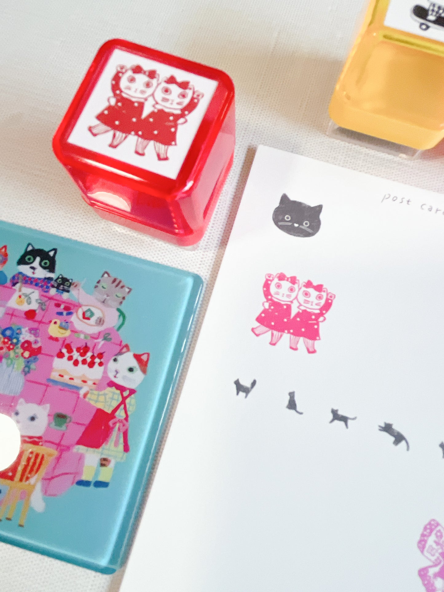 SANBY | Yumi Kitagashi Push Button Self Inking Stamp