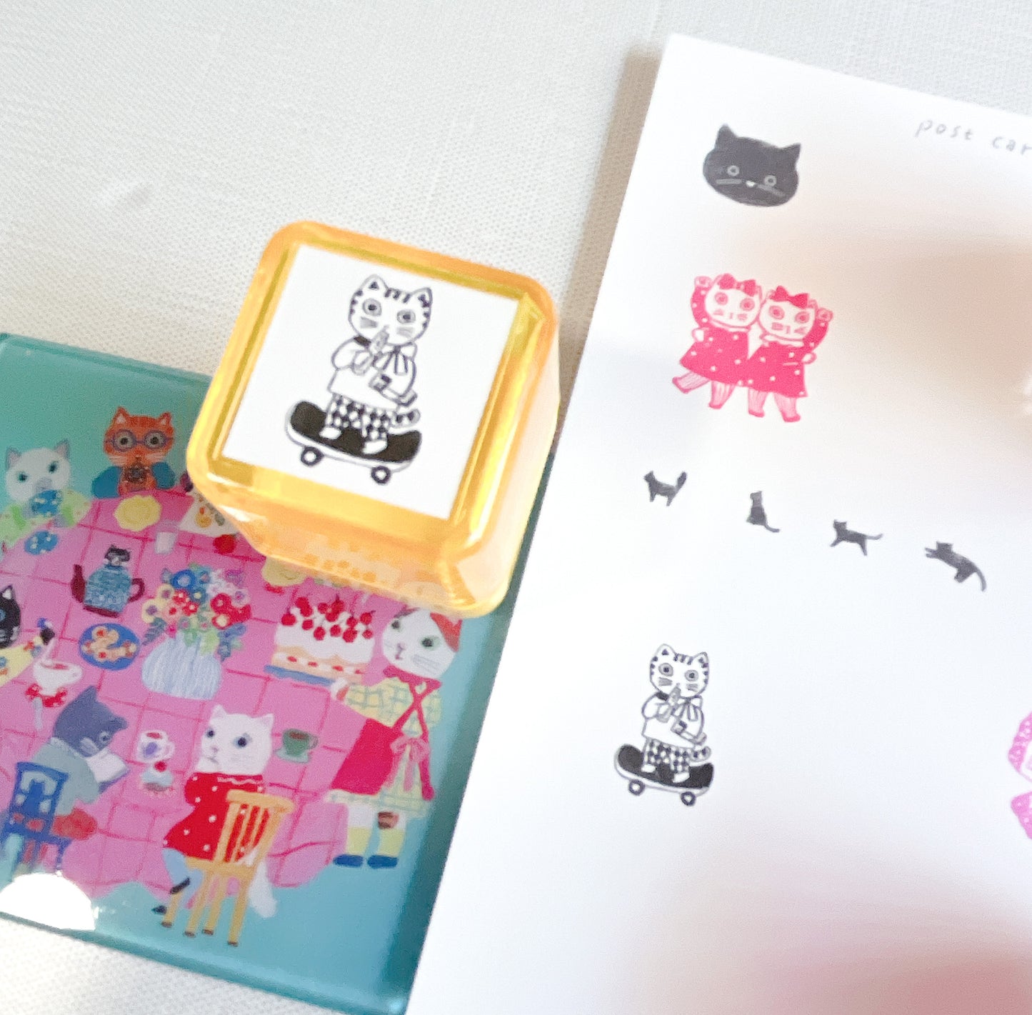 SANBY | Yumi Kitagashi Push Button Self Inking Stamp