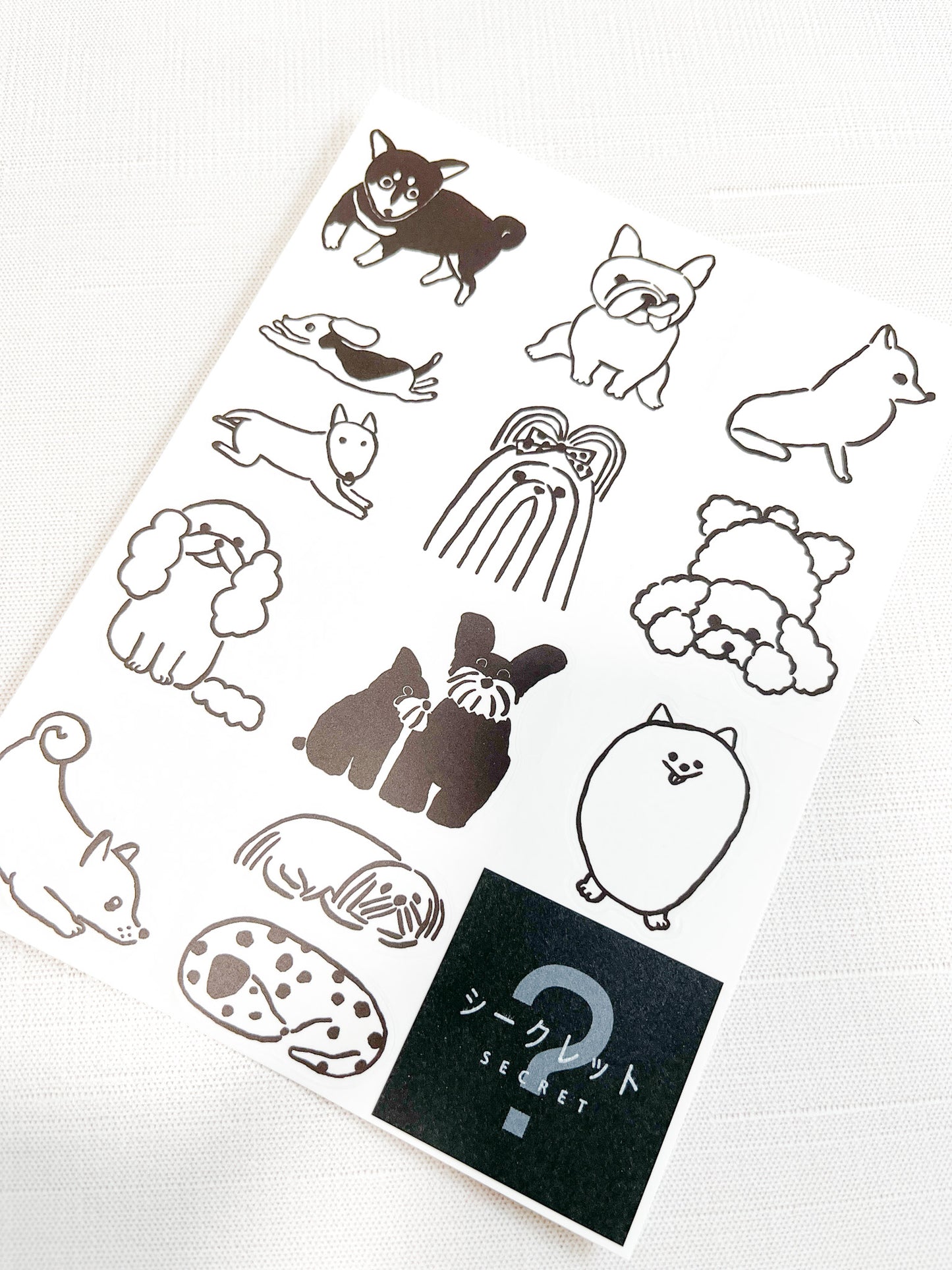 HITOTOKI | Puppies Large Size Stickers | LSS004