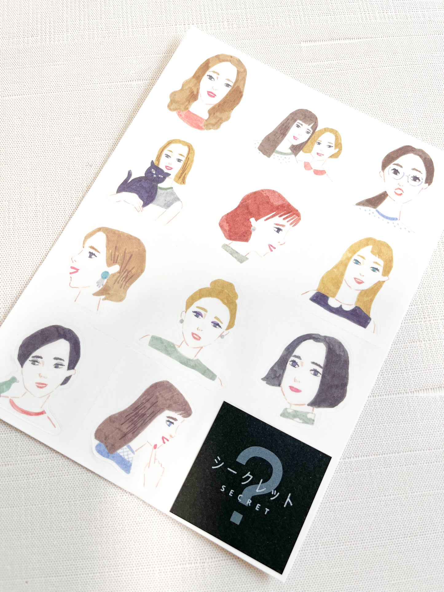 HITOTOKI | Faces Large Size Stickers | LSS006