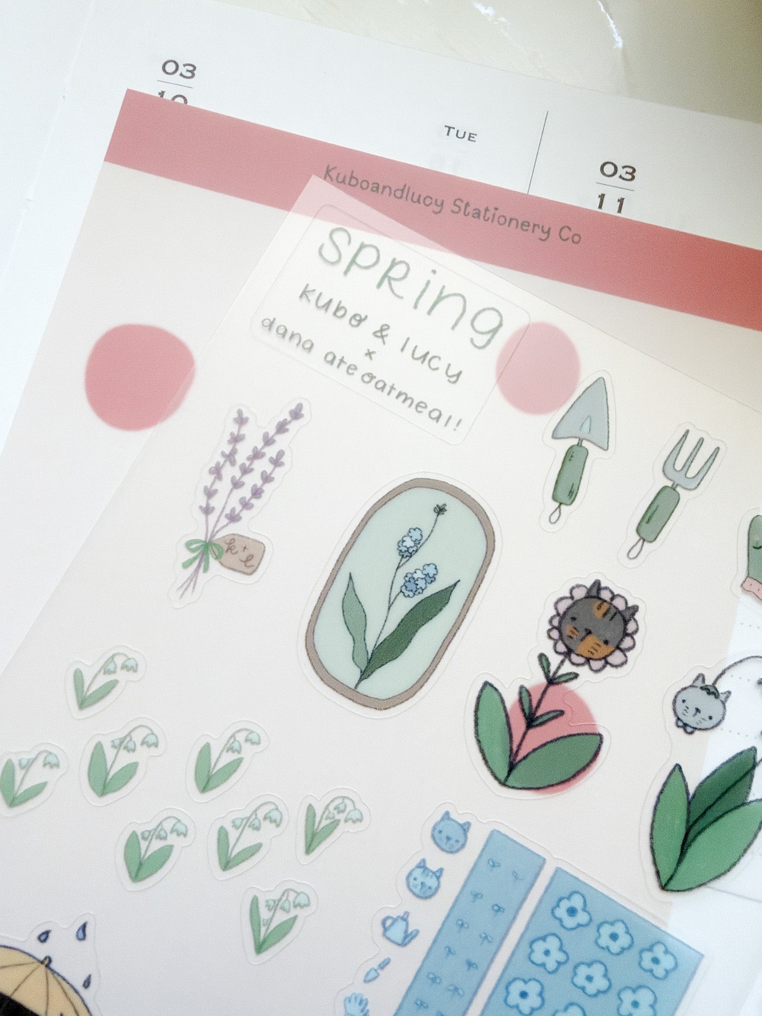 Kuboandlucy x Dana Ate Oatmeal Four Seasons Sticker Sheet