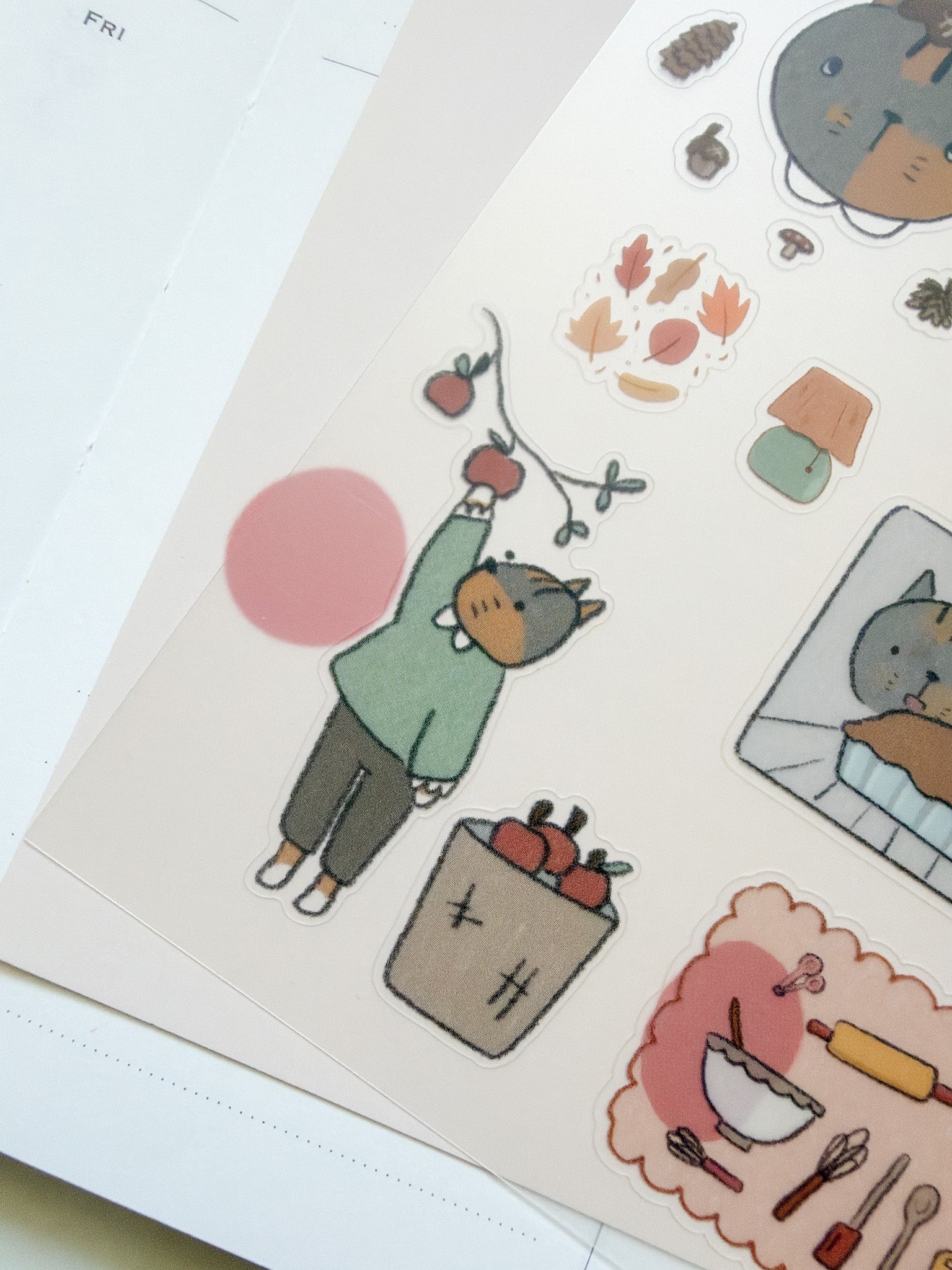 Kuboandlucy x Dana Ate Oatmeal Four Seasons Sticker Sheet