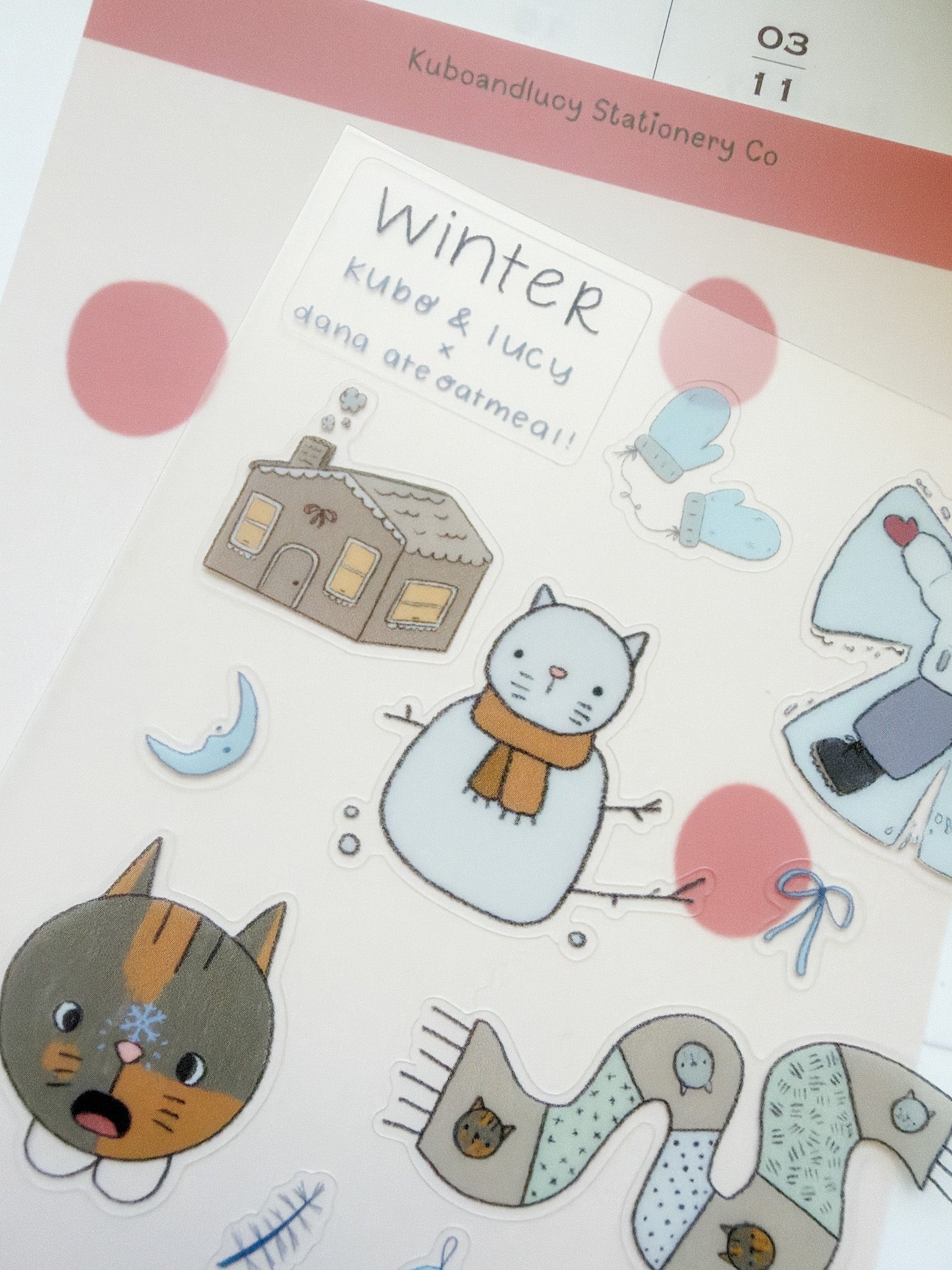 Kuboandlucy x Dana Ate Oatmeal Four Seasons Sticker Sheet