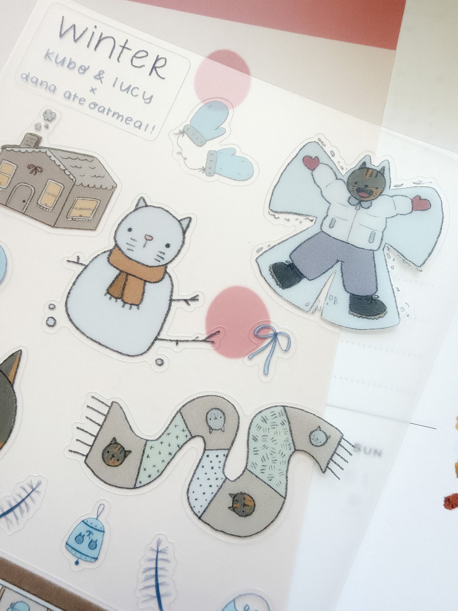 Kuboandlucy x Dana Ate Oatmeal Four Seasons Sticker Sheet