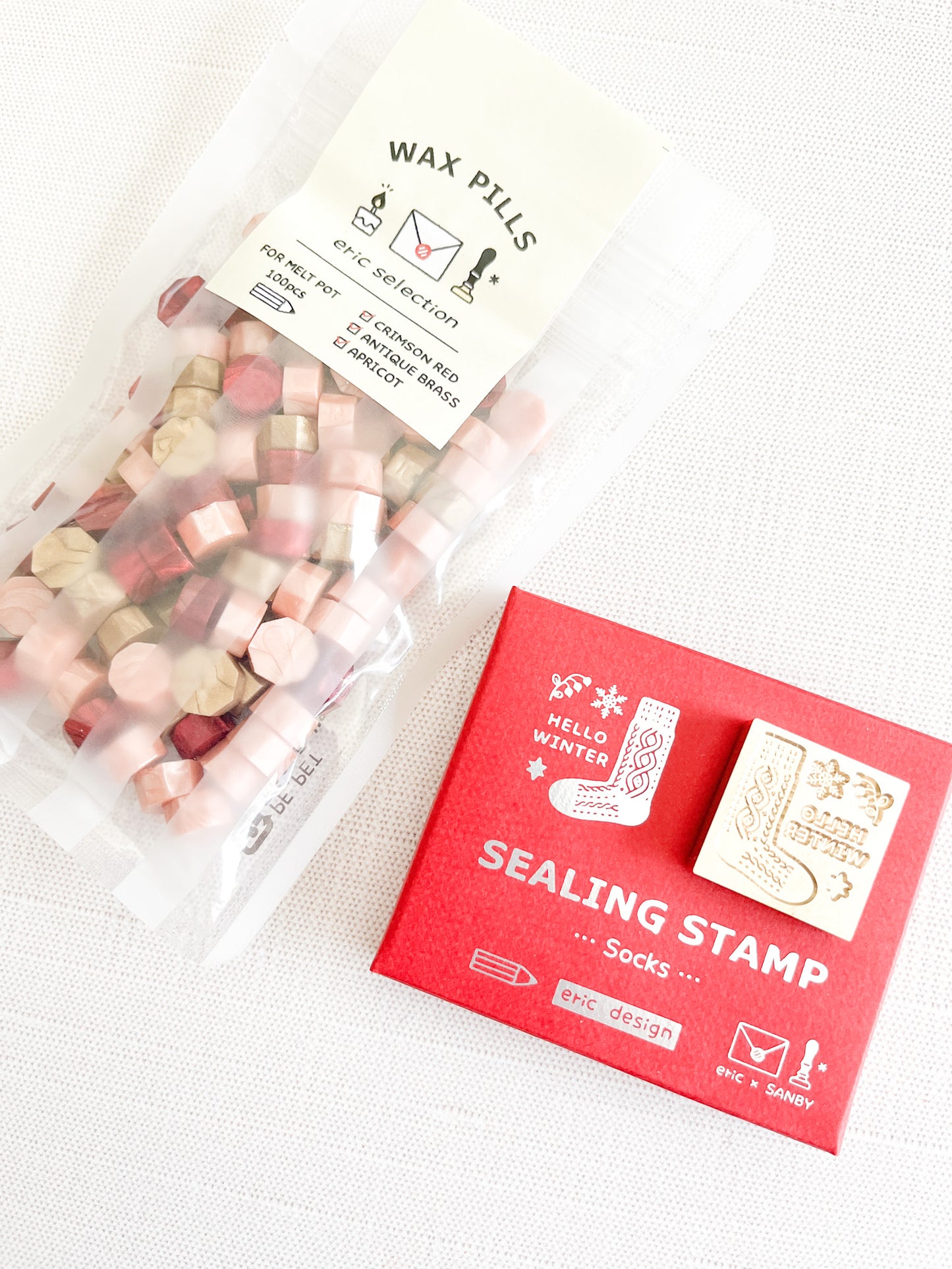 Eric Hello Small Things | Winter Socks Wax Seal Stamp | eric-sig-stp-06