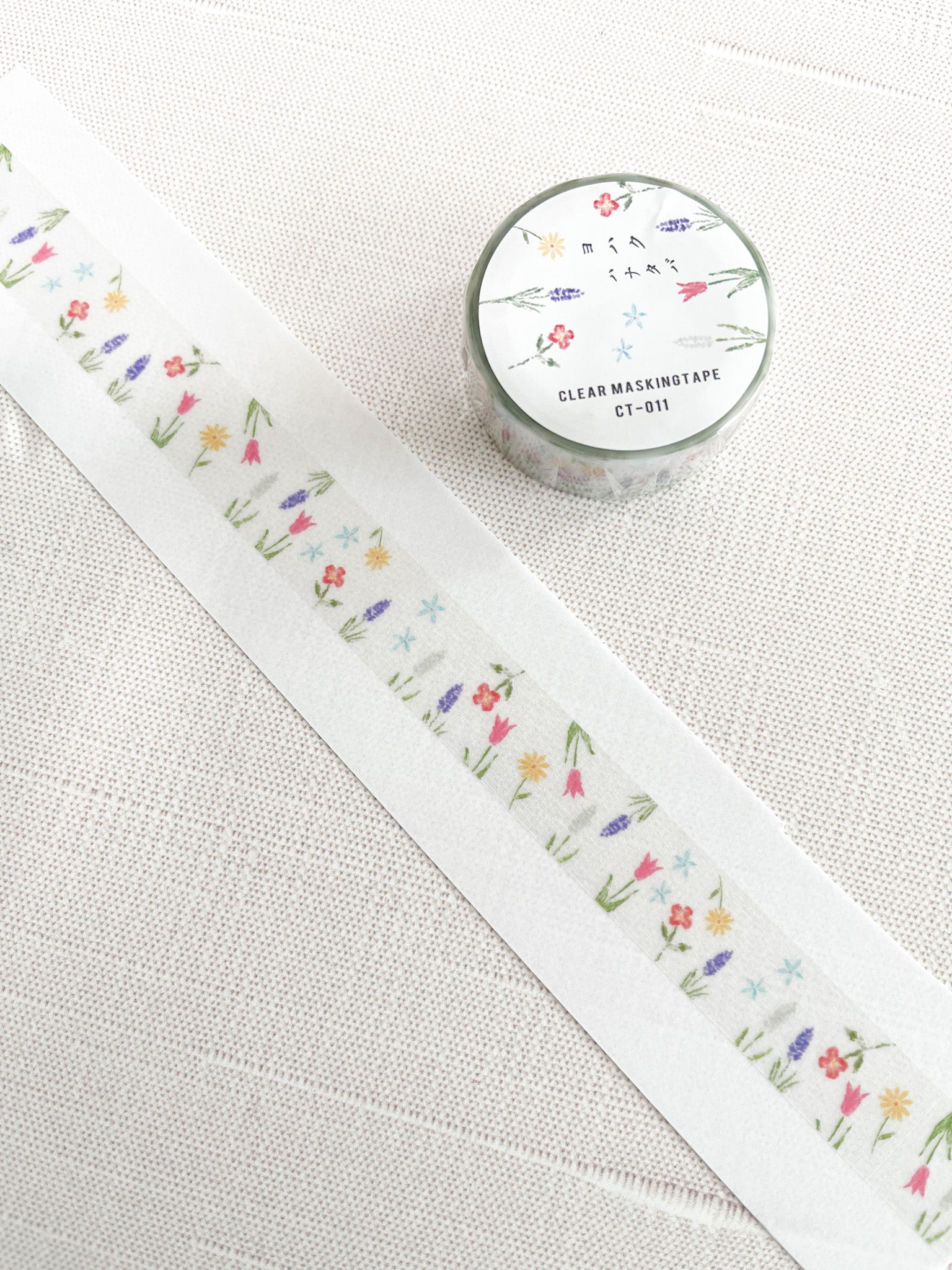 Yohaku CT-011 Field of Flowers Clear Tape