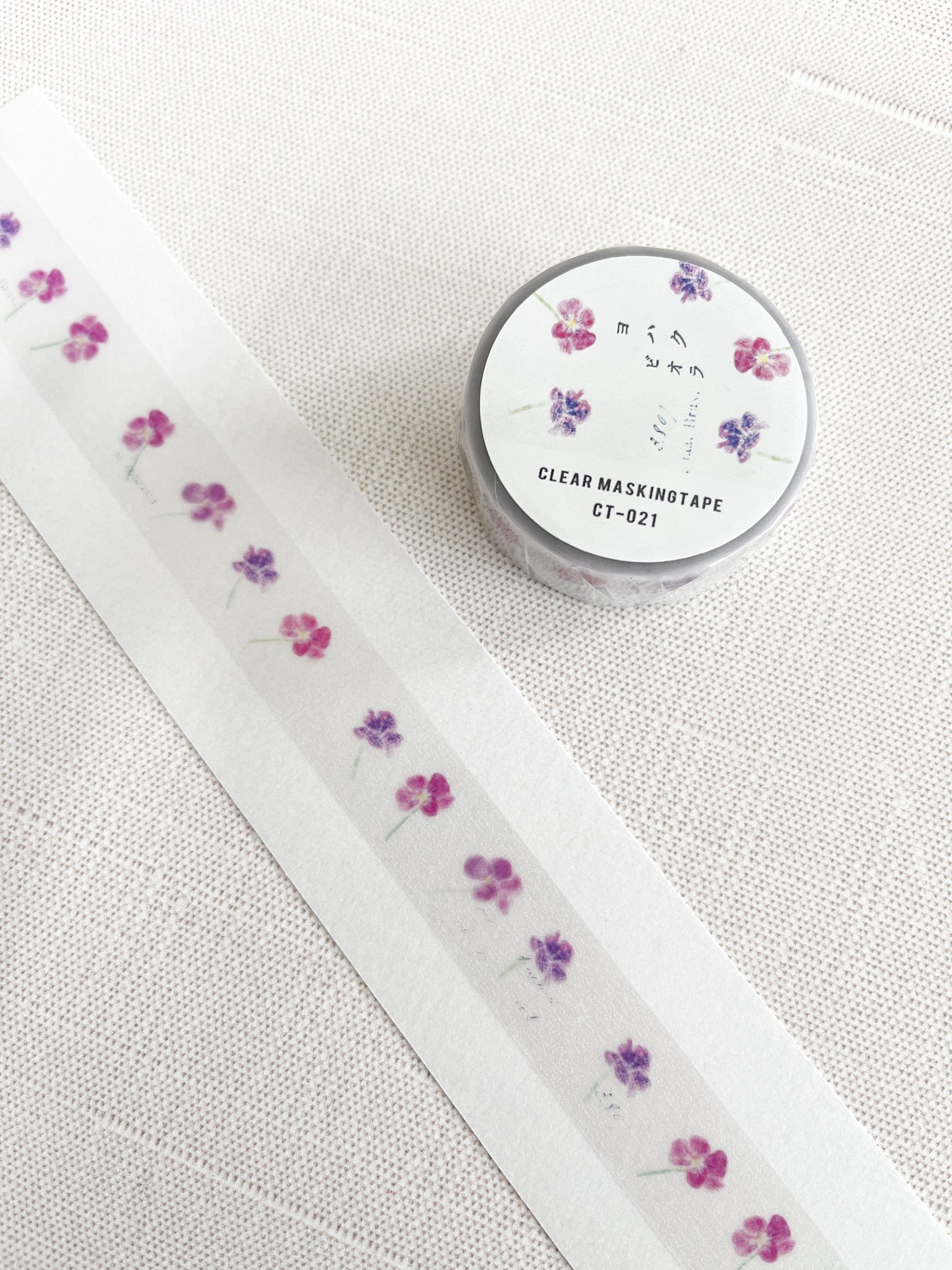 Yohaku CT-021 Petals Clear Masking Tape