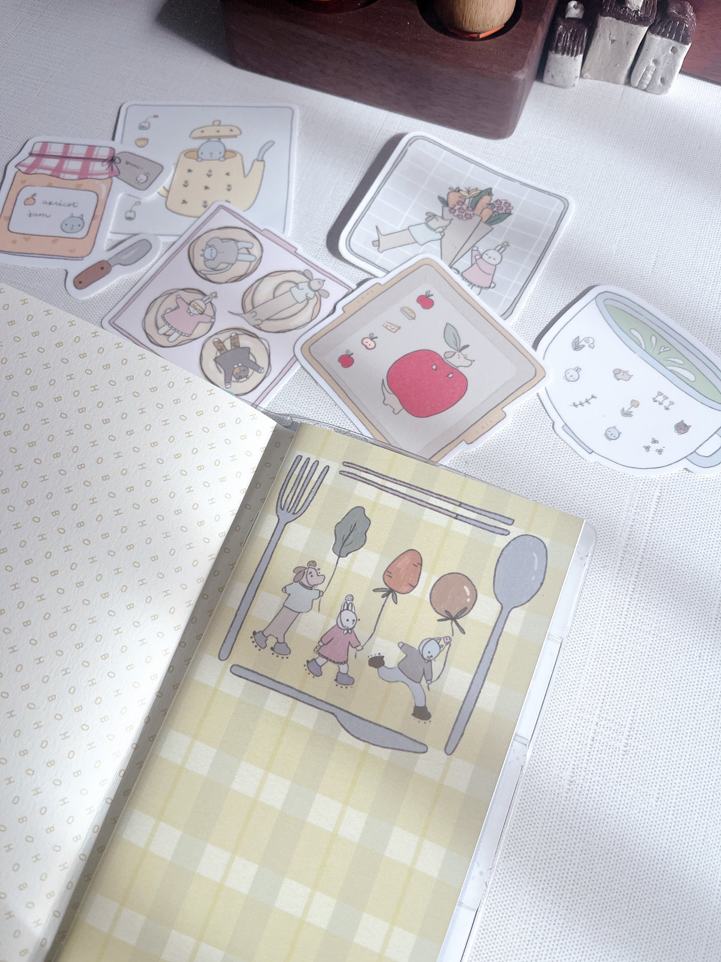 Kuboandlucy Stationery Co | Sticker Release Book | Hobonichi Weeks Size | Veggie Party