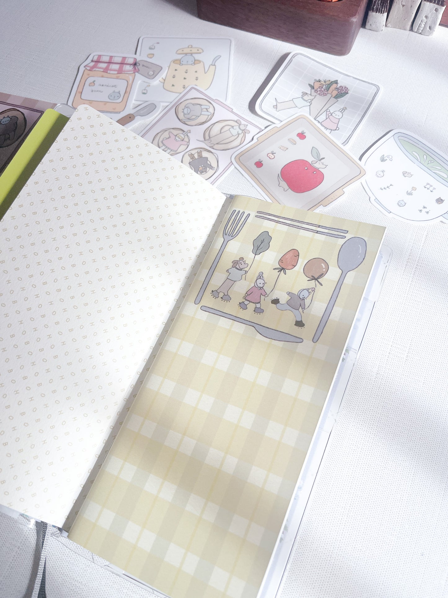 Kuboandlucy Stationery Co | Sticker Release Book | Hobonichi Weeks Size | Veggie Party