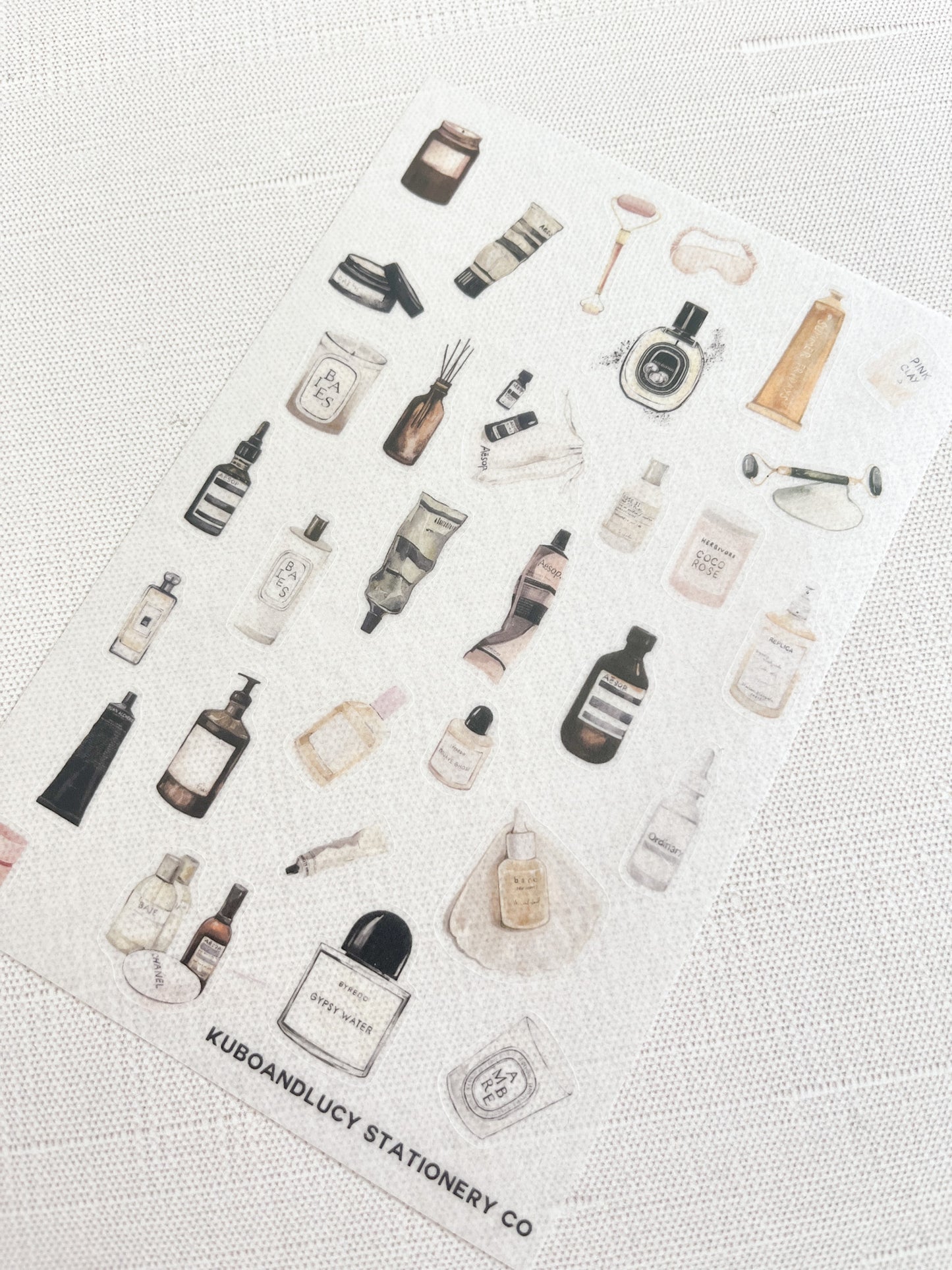 Self Care Beauty Washi Sticker Sheet