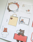 Papier Platz | Nico Recipe Sticky Notes | Full of Bears | 60-024