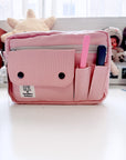 Leyl Handmade | Small Horizontal Journaling Pouch | Powder Pink