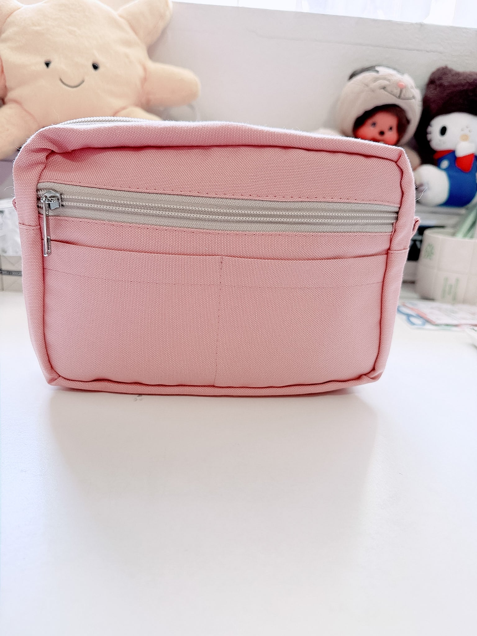 Leyl Handmade | Small Horizontal Journaling Pouch | Powder Pink