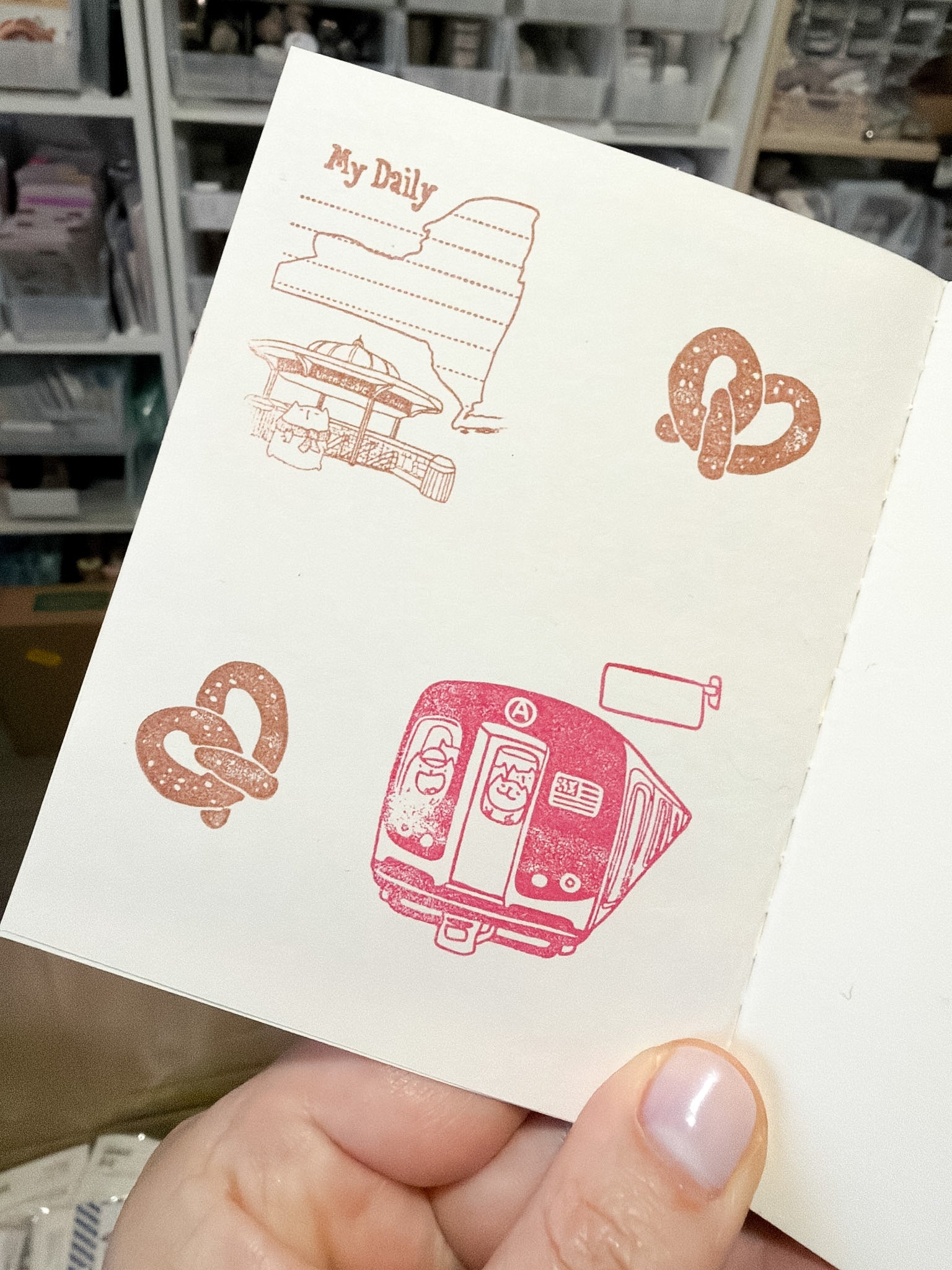 Catdoo Designs x Kuboandlucy | New York | Subway Rubber Stamp
