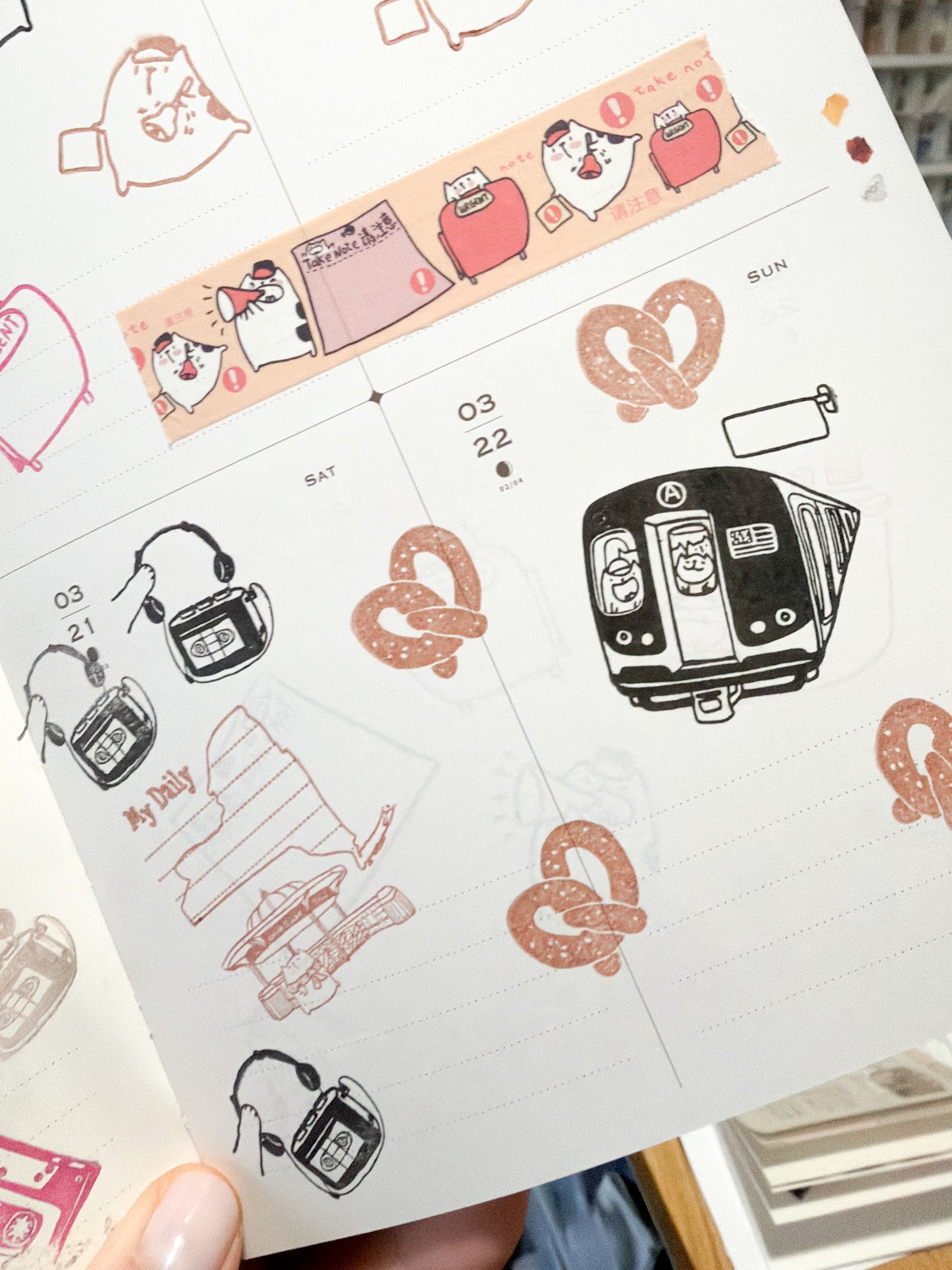 Catdoo Designs x Kuboandlucy | New York | Subway Rubber Stamp