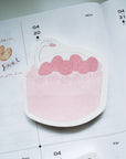 Papier Platz x Shoichiro Tobimatsu | Pink Swan & Cake Die Cut Sticky Notes | 61-505