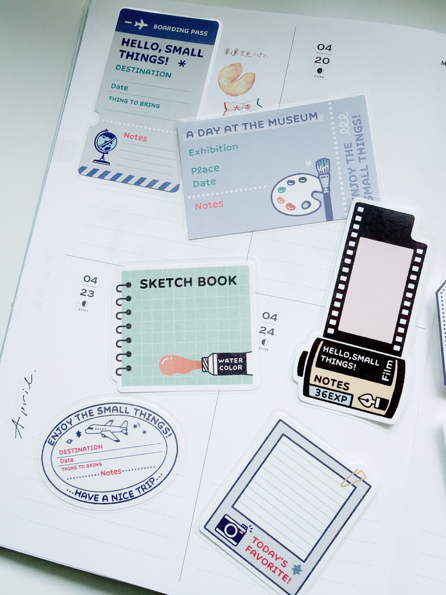 Papier Platz x Eric Small Things | Moment Log Die Cut Sticky Notes | 61-011