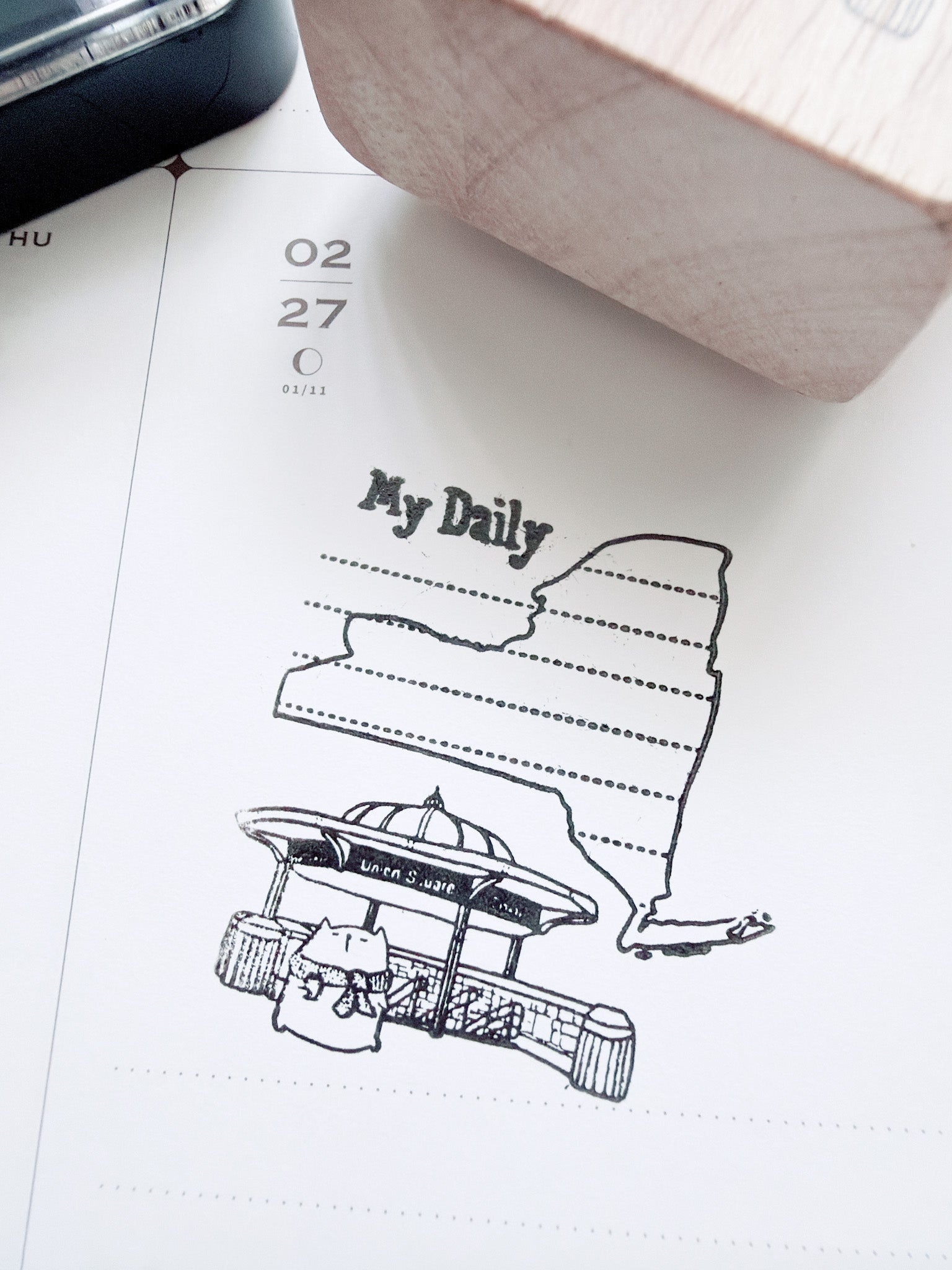 Catdoo Designs x Kuboandlucy | New York | My Daily Rubber Stamp