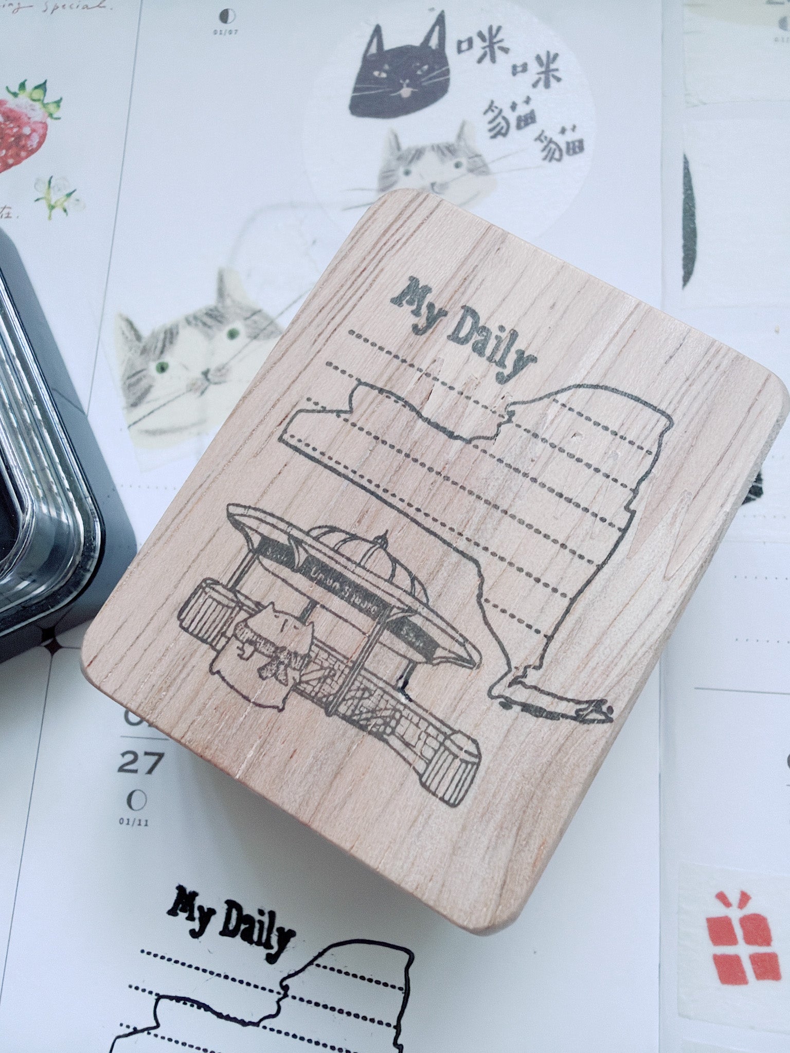 Catdoo Designs x Kuboandlucy | New York | My Daily Rubber Stamp