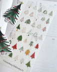 Mini Christmas Trees Washi Sticker Sheet