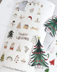 Christmas Elements  Washi Sticker Sheet