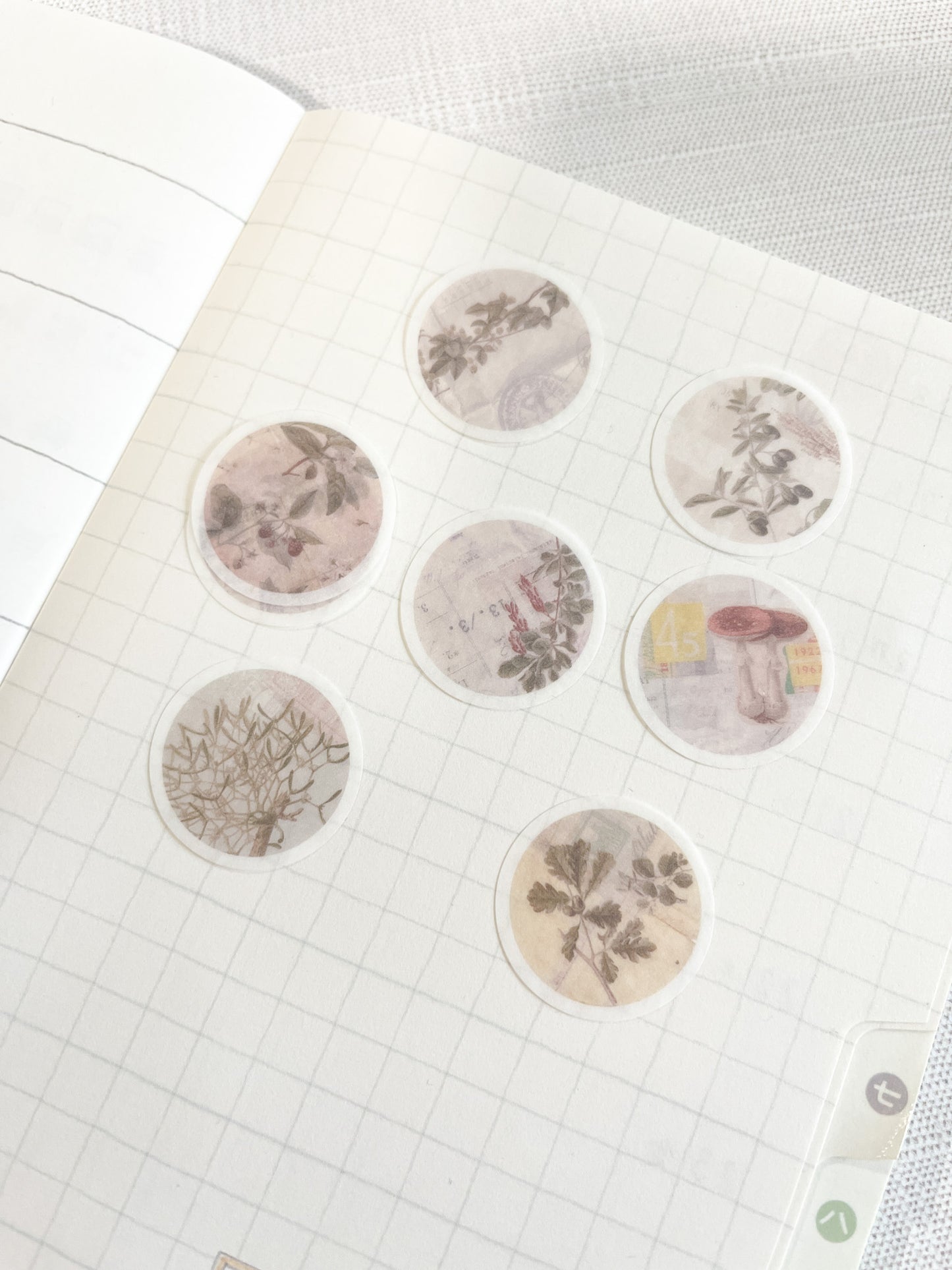 Papier Platz | Mushroom Circles Sticker Pieces | 53-008