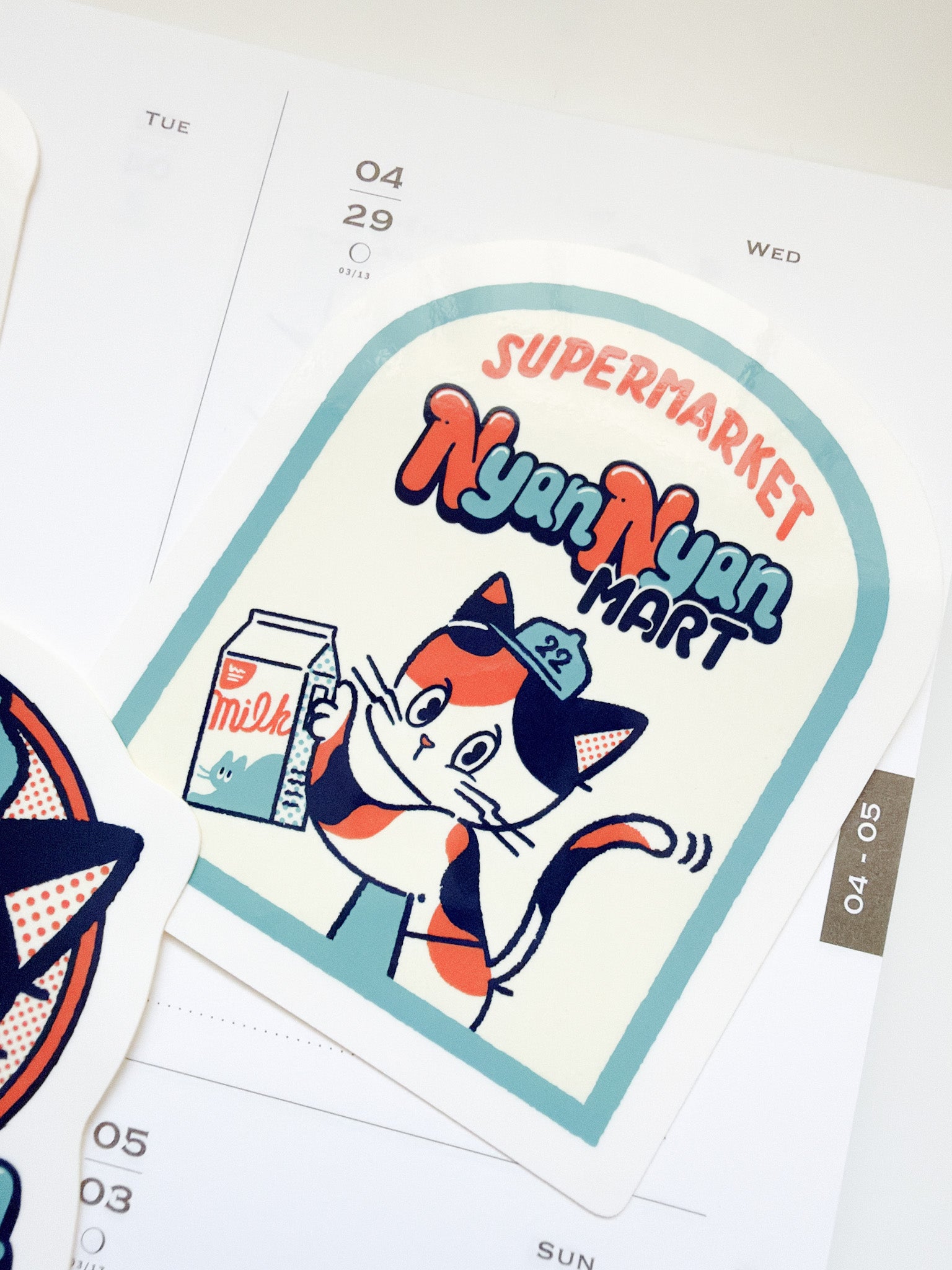 Papier Platz  | Nyan Nyan Mart At Work Vinyl Sticker | 32-017