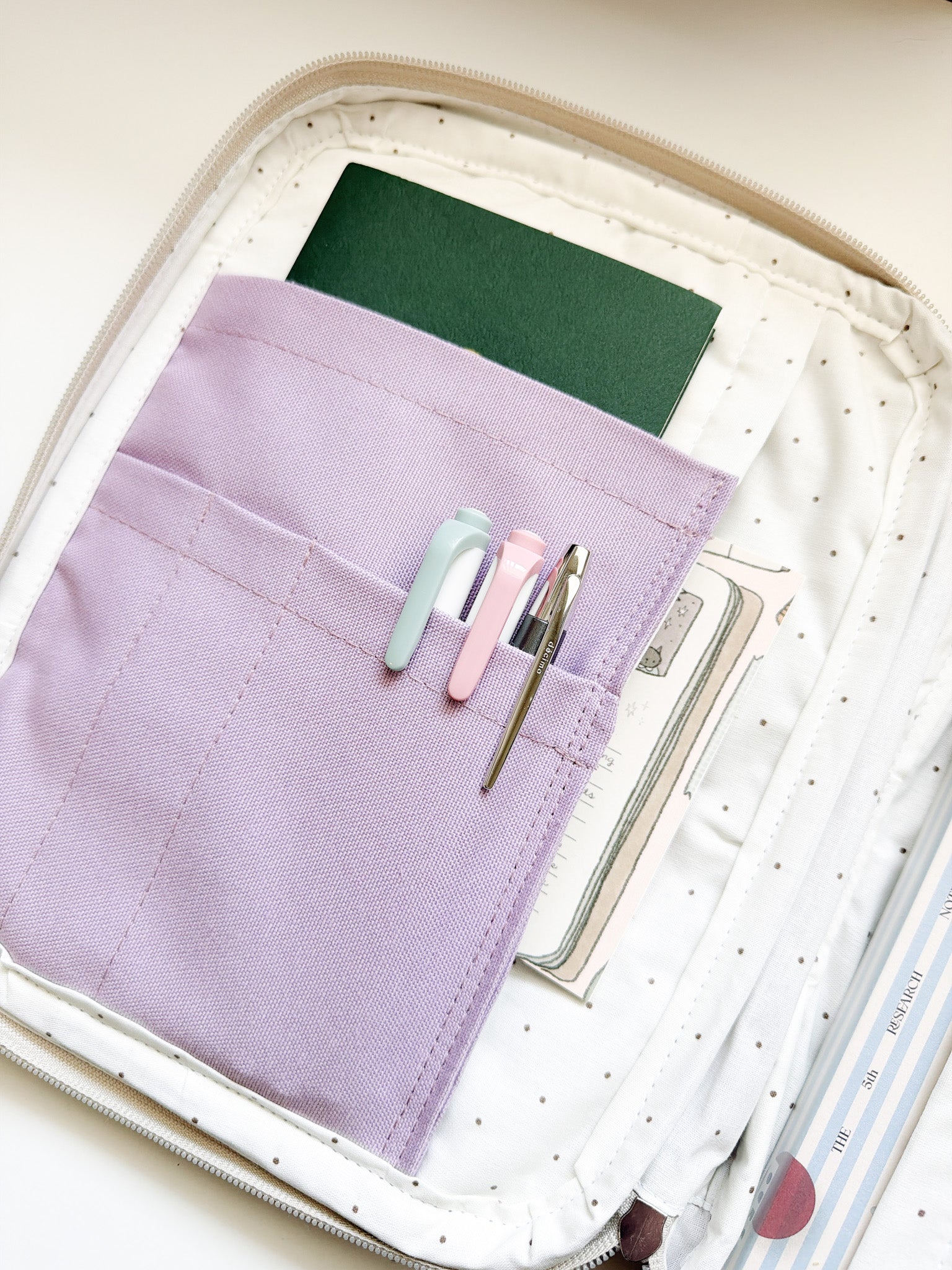 Leyl Handmade | Large A5 Thick Journaling Case | Lavender