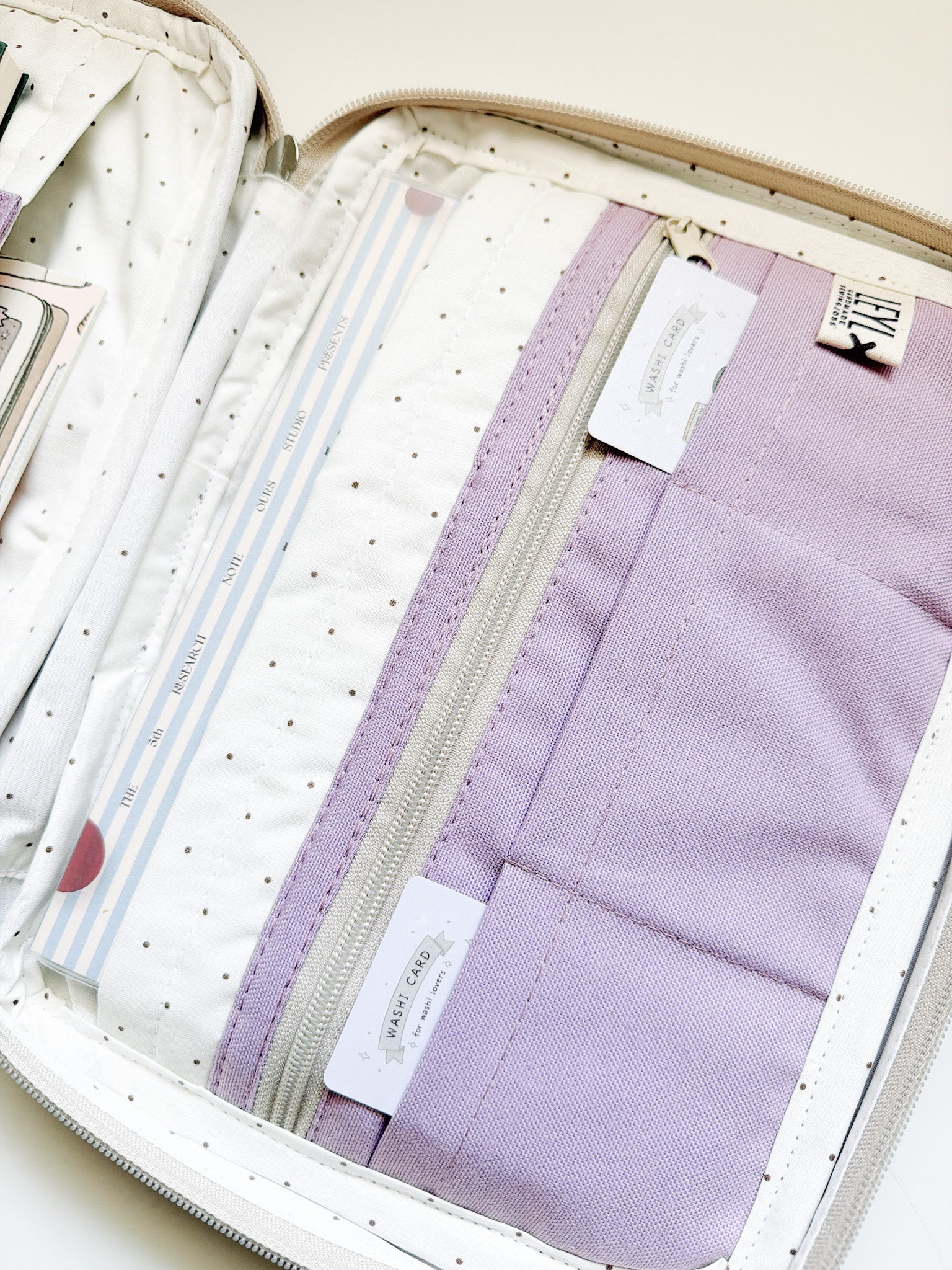 Leyl Handmade | Large A5 Thick Journaling Case | Lavender
