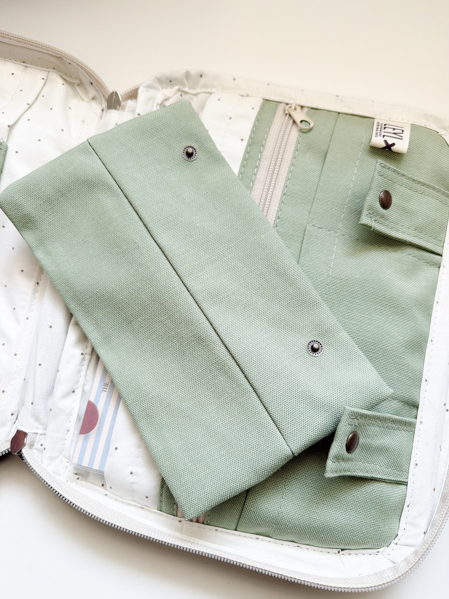 Leyl Handmade | Large A5 Thick Journaling Case | Boho Green