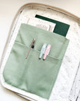 Leyl Handmade | Large A5 Thick Journaling Case | Boho Green